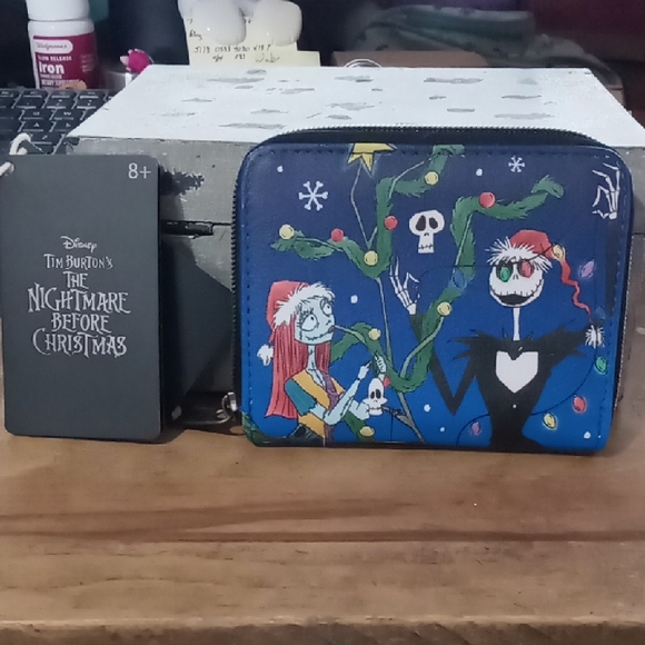 Loungefly Blue Nightmare Before Christmas Wallet - Picture 1 of 7